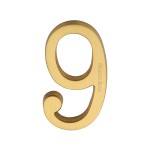 M Marcus Heritage Brass Numeral 9 - Concealed Fix 76mm